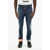 DSQUARED2 Painting Effect Jeans With Side Logo 17Cm Blue