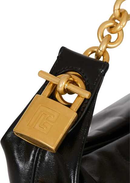 Genti de umar Balmain Sync mini leather Shoulder Bag NOIR Femei (BM 19644272) 4