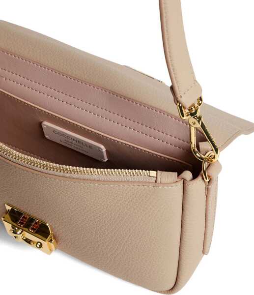 Genti de umar Coccinelle C-Me Lock medium Shoulder Bag SANDSHELL Femei (BM 19644275) 3