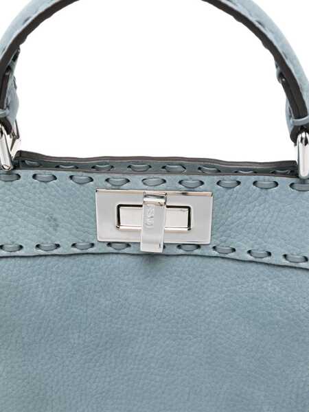 Genti de mana Fendi Peekaboo ISeeU small Handbag MERCURIOPALL Femei (BM 19644362) 4