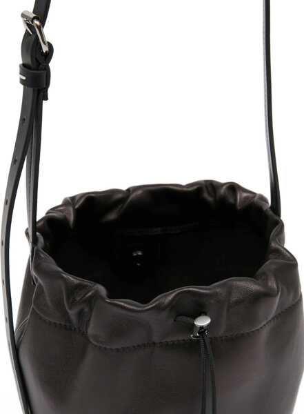 Genti de umar Maison Margiela Leather Bucket Bag BLACK/BLACK/BLACK Femei (BM 19644368) 5