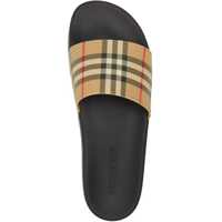 Espadrile pentru Barbati - Espadrile Burberry Check Print Slide Sandal MULTICOLOUR Barbati (BM 19644392) - B-mall.ro