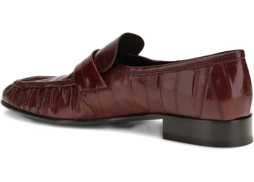 Mocasini THE ROW Eel Leather Loafers BORDEAUX Femei (BM 19644404) 4