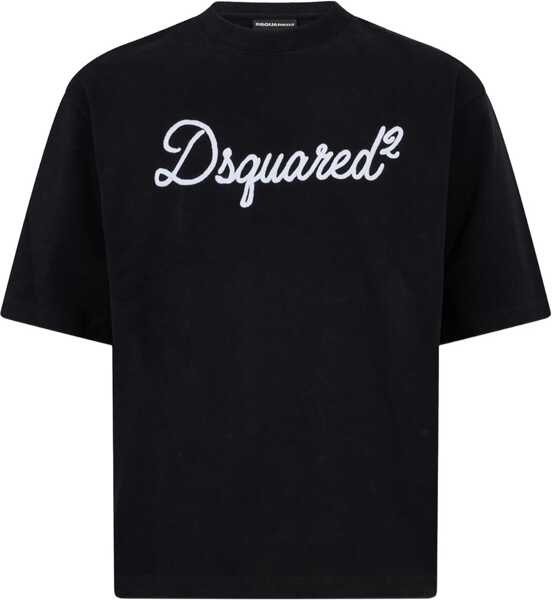 Tricouri DSQUARED2 T-shirt with logo BLACK Barbati (BM 19644416) 1