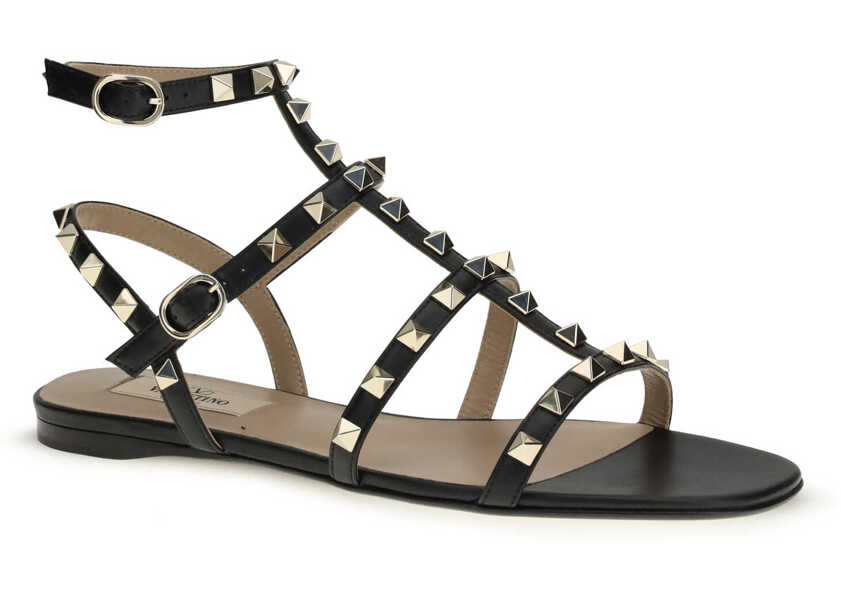 Sandale Valentino Garavani Rockstud leather Sandals NERO Femei (BM 19644419) 2
