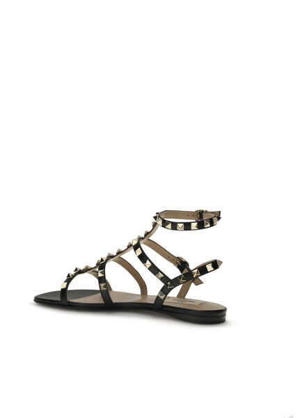Sandale Valentino Garavani Rockstud leather Sandals NERO Femei (BM 19644419) 3