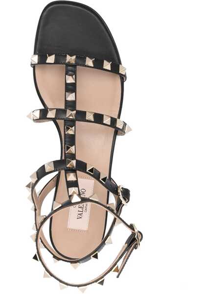 Sandale Valentino Garavani Rockstud leather Sandals NERO Femei (BM 19644419) 4
