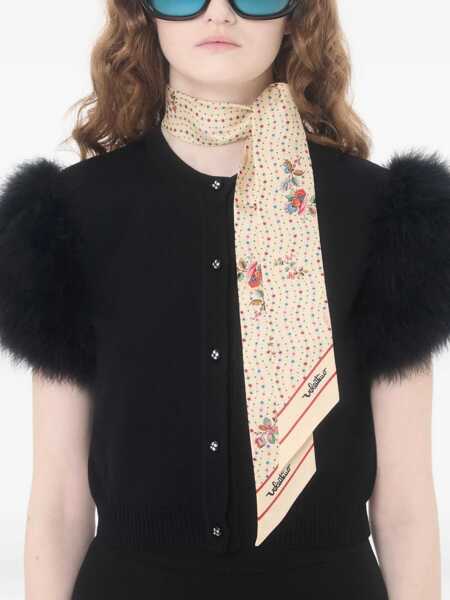 Esarfe Valentino Garavani Floral Stelline and Fio bandeau Scarf BURRO/MULTICOLOR Femei (BM 19644422) 4