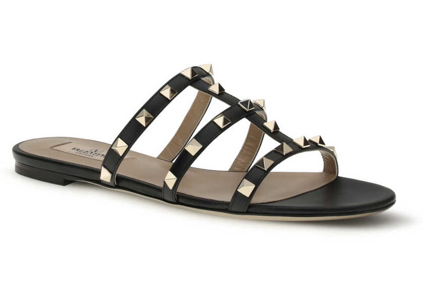 Sandale Valentino Garavani Rockstud slider Sandal NERO Femei (BM 19644431) 2