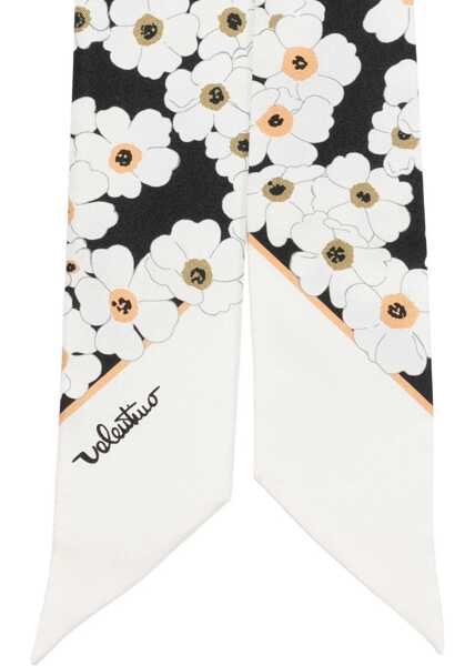 Esarfe Valentino Garavani Printed neck bow NERO-AVORIO-GIALLO/AVORIO Femei (BM 19644434) 2