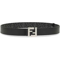 Accesorii Fendi pentru Barbati - Curele Fendi FF leather and canvas reversible NEROPALLADIO Barbati (BM 19644440) - B-mall.ro