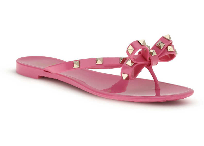 Sandale Valentino Garavani PM Thong Rockstud Sandal PINK ORCHID Femei (BM 19644443) 2