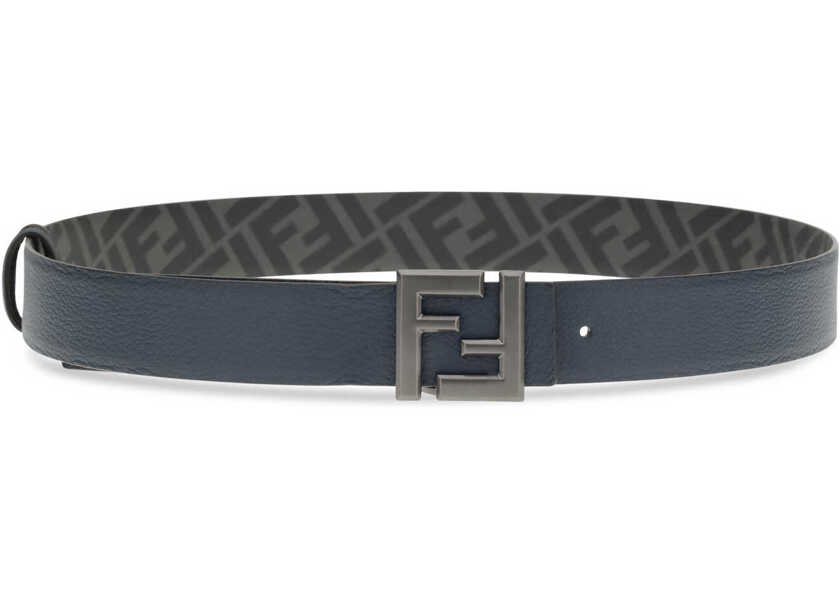 Curele Fendi Reversible Squared FF Belt BLU ABISNRRUT.U.MT Barbati (BM 19644446) 2
