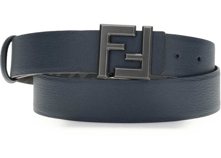 Curele Fendi Reversible Squared FF Belt BLU ABISNRRUT.U.MT Barbati (BM 19644446) 1