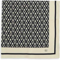 Esarfe Silk Foulard with all-over monogram print Femei