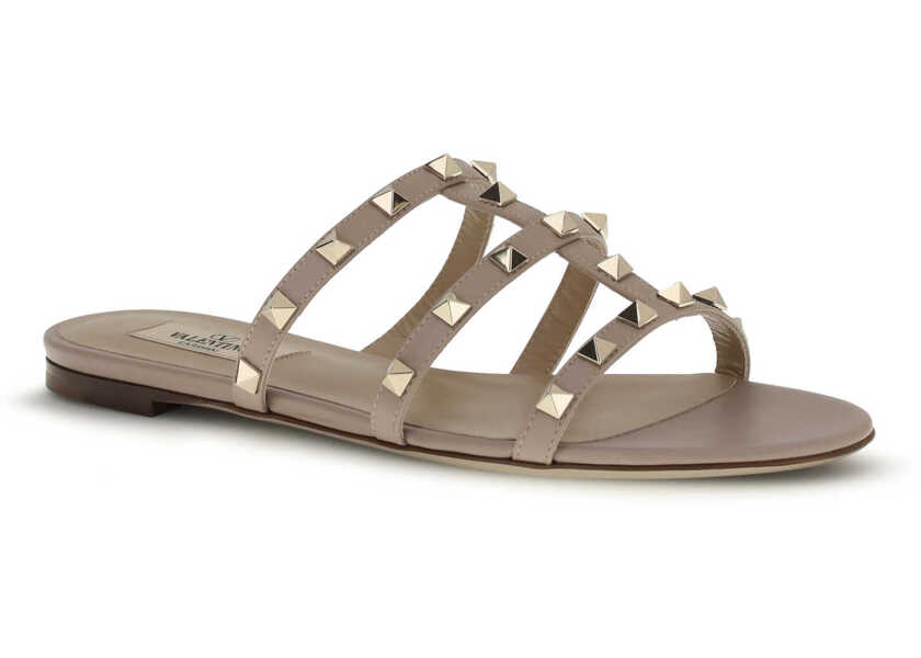 Sandale Valentino Garavani Rockstud slider Sandal POUDRE Femei (BM 19644461) 2