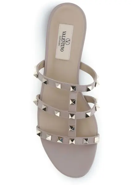Sandale Valentino Garavani Rockstud slider Sandal POUDRE Femei (BM 19644461) 4