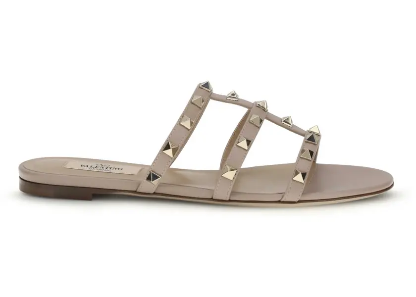 Sandale Valentino Garavani Rockstud slider Sandal POUDRE Femei (BM 19644461) 1