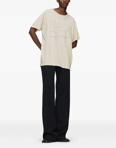 Tricouri Maison Margiela Cotton T-shirt with numeric logo JUTA Femei (BM 19644464) 2