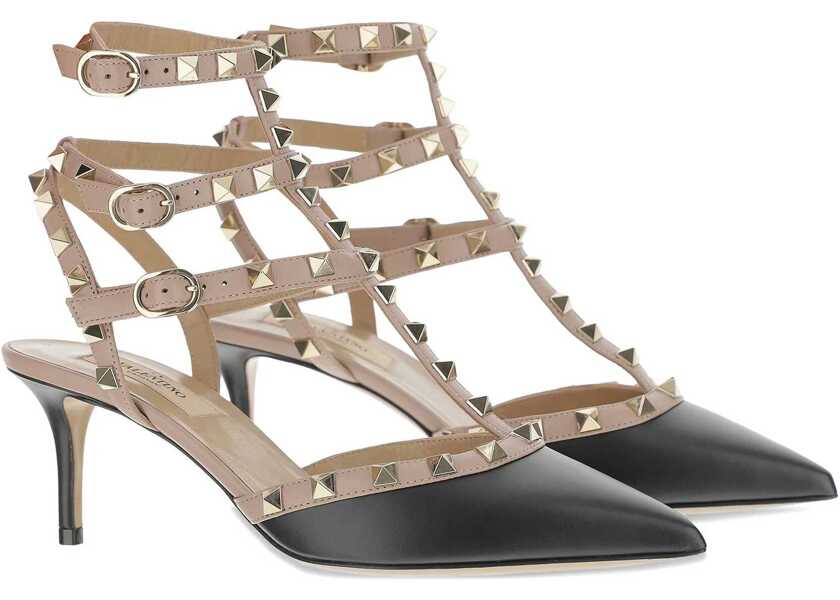 Sandale Valentino Garavani Rockstud Pump NERO/POUDRE Femei (BM 19644506) 2