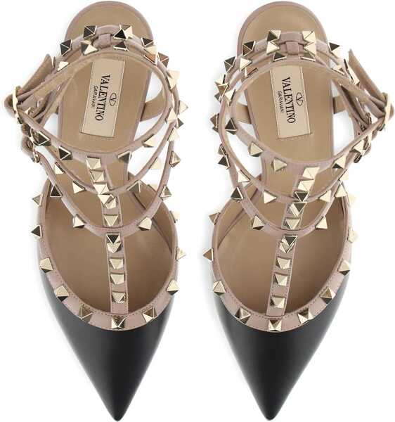 Sandale Valentino Garavani Rockstud Pump NERO/POUDRE Femei (BM 19644506) 4