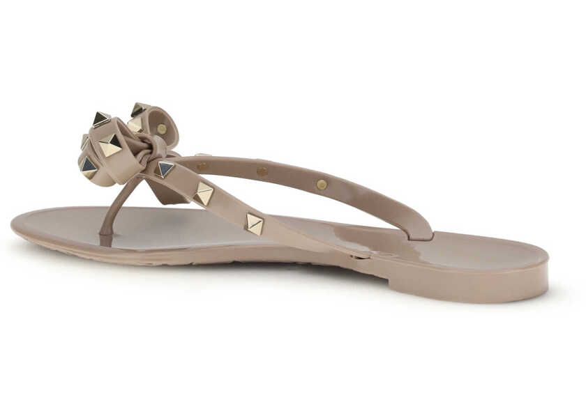 Sandale Valentino Garavani PM Thong Rockstud Sandal POUDRE Femei (BM 19644515) 3