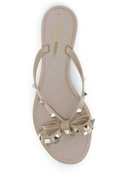 Sandale Valentino Garavani PM Thong Rockstud Sandal POUDRE Femei (BM 19644515) 4