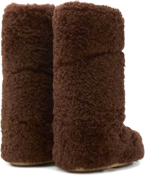 Bocanci casual Moon Boot Icon Curly Extra snow Boots DARK BROWN Femei (BM 19644521) 2