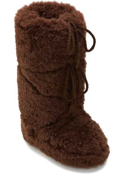 Bocanci casual Moon Boot Icon Curly Extra snow Boots DARK BROWN Femei (BM 19644521) 3