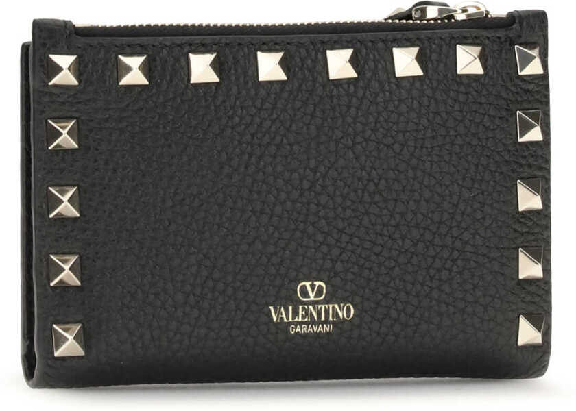 Portofele Valentino Garavani Leather Card holder NERO Femei (BM 19644524) 2