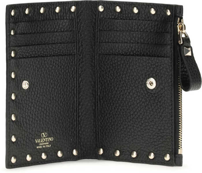 Portofele Valentino Garavani Leather Card holder NERO Femei (BM 19644524) 3