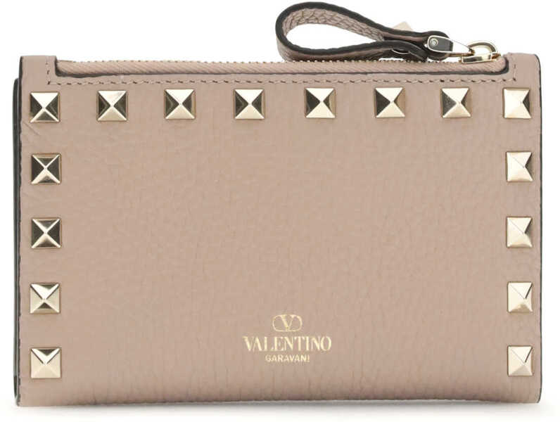 Portofele Valentino Garavani Leather Card holder POUDRE Femei (BM 19644530) 2