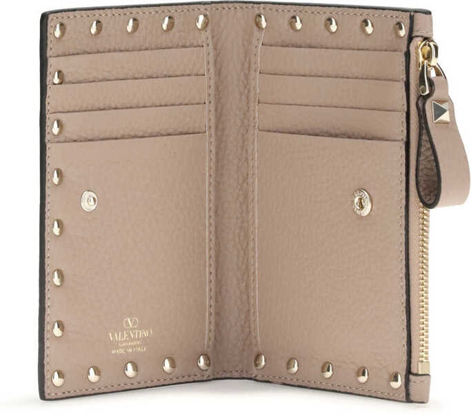 Portofele Valentino Garavani Leather Card holder POUDRE Femei (BM 19644530) 3