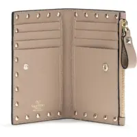 Portofele Dama - Portofele Valentino Garavani Leather Card holder POUDRE Femei (BM 19644530) - B-mall.ro