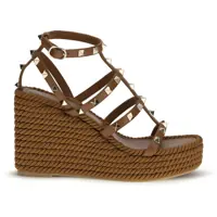 Espadrile Rockstud Torchon 95 Wedges Femei
