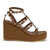 Valentino Garavani Rockstud Torchon 95 Wedges TOBACCO