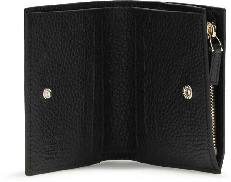 Portofele Valentino Garavani Rockstud Wallet NERO Femei (BM 19644539) 3