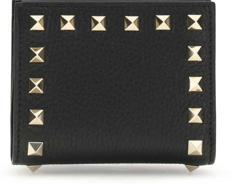 Portofele Valentino Garavani Rockstud Wallet NERO Femei (BM 19644539) 1