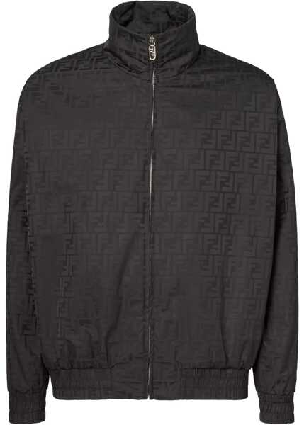 Bomber jacket Fendi Ff Nylon Bomber Jacket BLACK Barbati (BM 19644566) 1