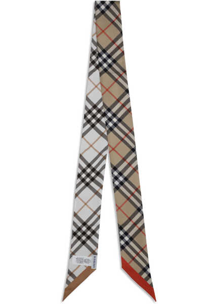 Esarfe Burberry Slim silk Scarf SAND Femei (BM 19644602) 2