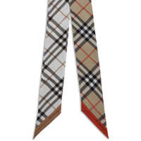 Esarfe Dama - Esarfe Burberry Slim silk Scarf SAND Femei (BM 19644602) - B-mall.ro