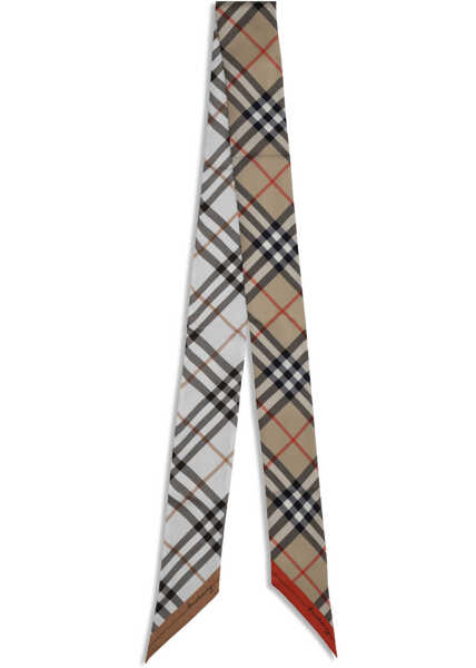 Esarfe Burberry Slim silk Scarf SAND Femei (BM 19644602) 1