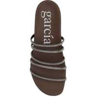 Sandale Dama - Sandale Pedro Garcia Flat slip-on leather Beatrix Sandal NUTMEG SATIN-GREIGE Femei (BM 19644605) - B-mall.ro