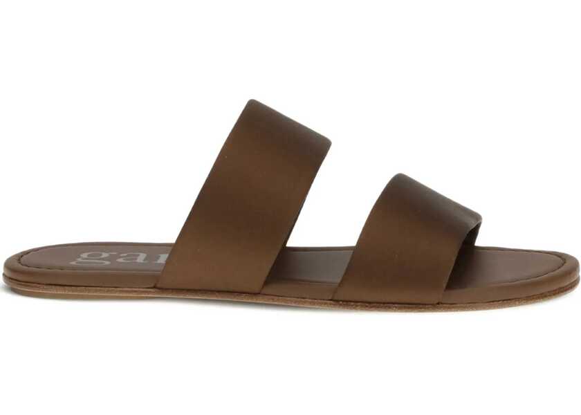 Sandale Pedro Garcia Double-band satin Sandals NUTMEG SATIN Femei (BM 19644620) 1