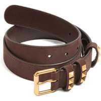 Curele Dama - Curele Valentino Garavani Suede Belt with Rockstuds TESTA DI MORO Femei (BM 19644626) - B-mall.ro