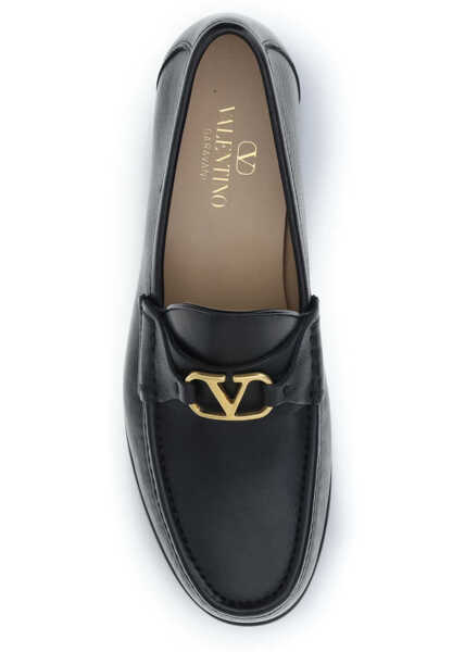 Mocasini Valentino Garavani Signature VLogo Loafers NERO Barbati (BM 19644629) 4