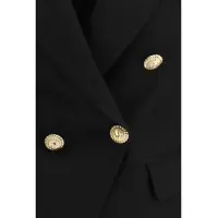 Jachete Dama - Jachete Balmain 6 Buttons Fitted Grain De Poudre Jacket NOIR Femei (BM 19644632) - B-mall.ro