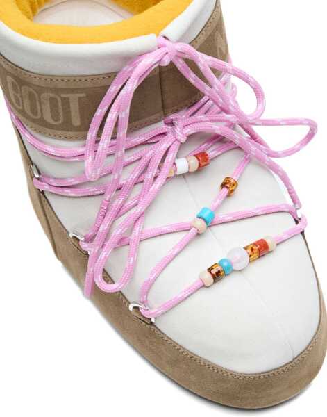 Bocanci casual Moon Boot Moon Boot X Guest in Residence Icon Low Boots HONEY/WHITE SAND Femei (BM 19644674) 4