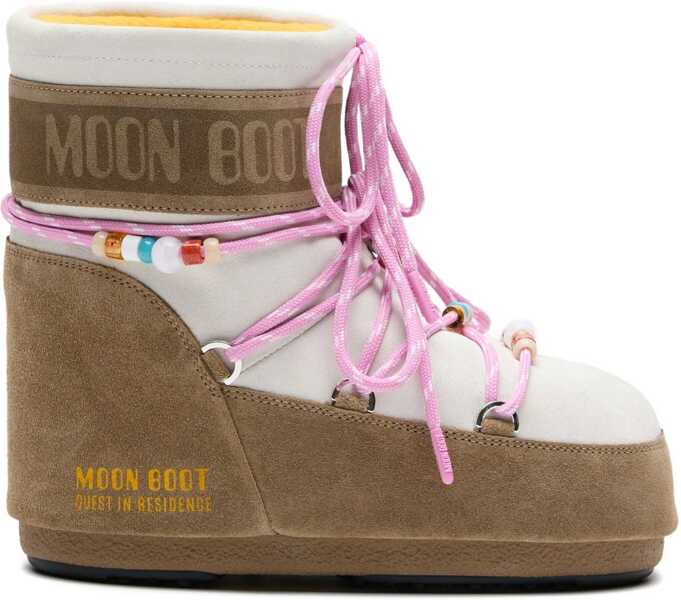 Bocanci casual Moon Boot MB X GIR ICON LOW SUEDE BEADS HONEY/WHITE SAND Femei (BM 19644674) 1