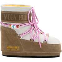 Bocanci casual Moon Boot MB X GIR ICON LOW SUEDE BEADS